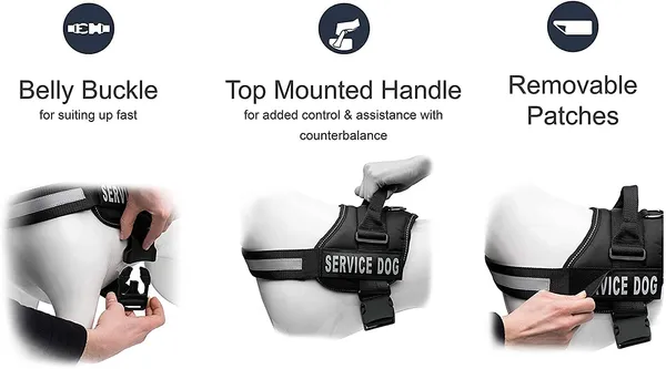 Black_Service_Dog_Harness_No_Pull_Easy_On_And_Off_Pet_Vest_Harness,_3M_Reflective_Breathable_&_Easy_Adjust_Pet_Harness_With_Nylon_Handle_-_No_More_Tugging_Or_Choking_For_Dogs