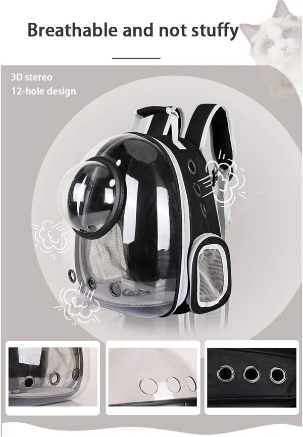 Black_Pet_Space_Capsule_Backpack,_Cat_Puppy_Dog_Carrier,_Transparent_Breathable_Heat_Proof,_Pet_Carrier_For_Travel_Hiking_Walking_Camping