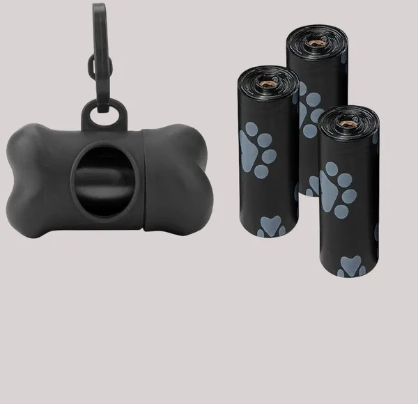 Black_Dog_Poop_Bags,_Extra_Thick_And_Strong_Poop_Bags_For_Dogs,_Guaranteed_Leak-Proof,_15_Doggy_Bags_Per_Roll,_Each_Dog_Poop_Bag_Measures_9_X_13_Inches_Pack_Of_4_4X15_=_60_Bag_+_Dispenser