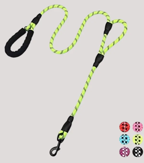 Black_5Ft_Strong_Dog_Leash_With_Comfortable_Padded_Handle_And_Highly_Reflective_Threads_Dog_Leashes_For_And_Dogs_Double_Handle
