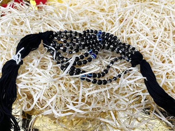 4_Pcs_Black_Durable_Raksha_Sutra_Bracelet_with_Evil_Eye_&_Silver_Beads_|_Nazarbattu_Cotton_Dhaga_Rakhi_for_Men,_Women_&_Kids_|_Family_Pack_for_Raksha_Bandhan_&_day_to_day_use