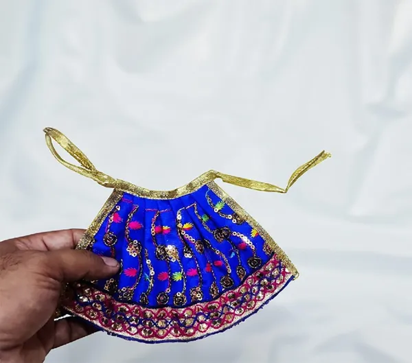 Multicolor_6_Piece_Bhagwan_Poshak_Lehnga_Patka_Set_With_6_Mala_And_1_Laddu_Gopal_Mukut_Accessory_Set_(Multicolor)_For_2_Or_3_Inch_Idol_(Dress_Size_3_Inch_Height)_Laddu_Gopal