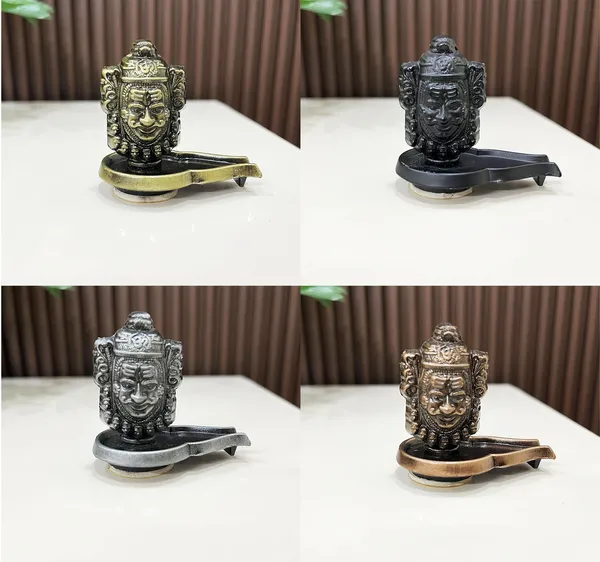 BITONA®_1_pc_Metal_Made_ujjain_Shiv_Mahakaal_Idol_for_car_Dashboard_or_Home_mandir_(Random_Color_1_Pc_Only)_2.5_inch_60_Grams