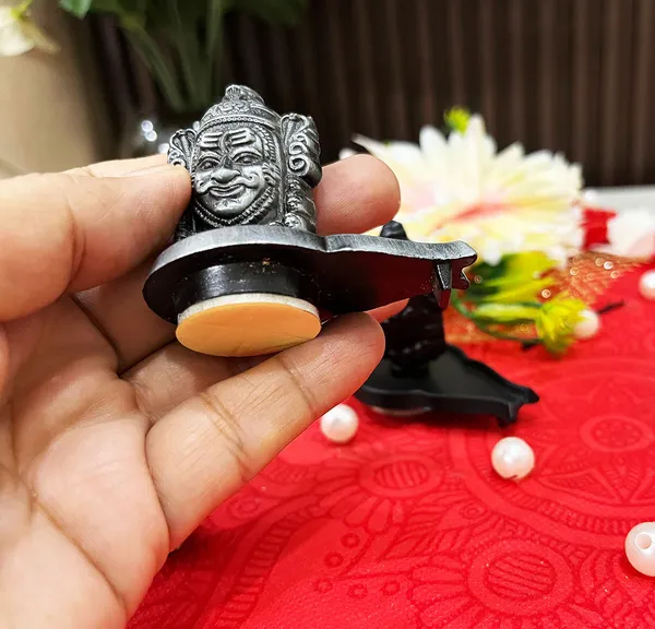 BITONA®_1_pc_Metal_Made_ujjain_Shiv_Mahakaal_Idol_for_car_Dashboard_or_Home_mandir_(Random_Color_1_Pc_Only)_2.5_inch_60_Grams