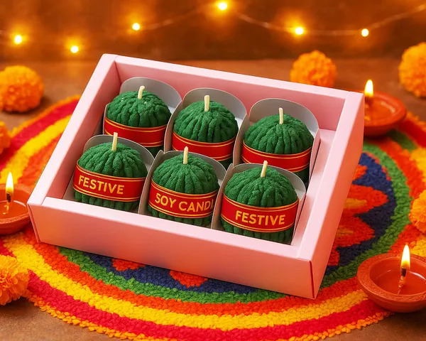 BITONA®_Festival_Soy_Wax_Decorative_Cracker_Candles_–_Pack_of_6_|_Eco-Friendly,_Smokeless,_Long-Lasting_for_Diwali_&_Gifting