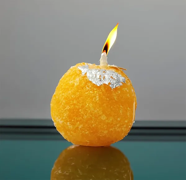 Orange_Diwali_Decorative_Barik_Motichoor_Laddu-Shaped_Soy_Wax_Candles_-_Set_Of_6_Pc_For_Festive_Gifting_And_Home_Decoration