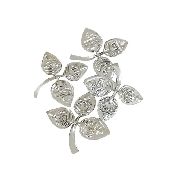 Silver_4_Piece_Silver_Plated_Belpatra,_Bilva_Leaves_For_Lord_Shivling_Puja_And_Rudra_Abhishek