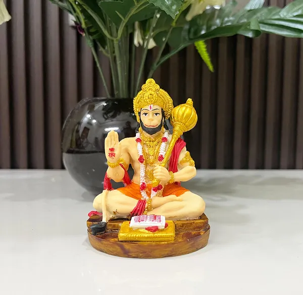 Bhakt_Hanuman_ji,_Hand_Made_Marble_Dust_Polyresin_Bajrangbali_Idol,_Decorative_Showpiece_|_for_Gift,_car_Dashboard_and_Office_&_Home_Decor_(1_Piece)