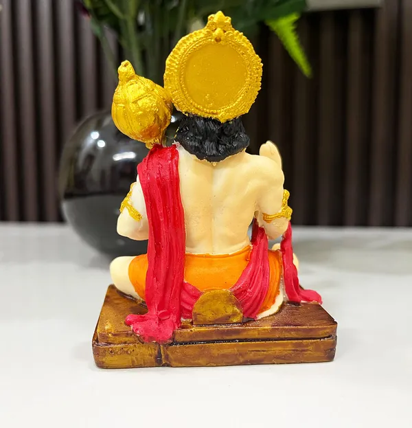 Bhakt_Hanuman_ji,_Hand_Made_Marble_Dust_Polyresin_Bajrangbali_Idol,_Decorative_Showpiece_|_for_Gift,_car_Dashboard_and_Office_&_Home_Decor_(1_Piece)