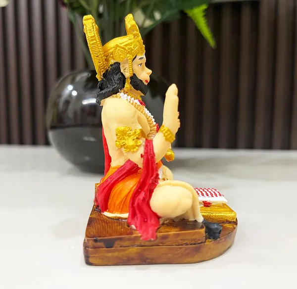 Bhakt_Hanuman_ji,_Hand_Made_Marble_Dust_Polyresin_Bajrangbali_Idol,_Decorative_Showpiece_|_for_Gift,_car_Dashboard_and_Office_&_Home_Decor_(1_Piece)