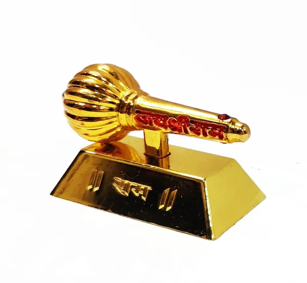 Golden_Metal_Made_Bajrang_Bali_Small_Gada_With_Big_Square_Stand_For_Keeping_In_Home_Temple_Or_Gifting_To_Hanuman_Ji_Size-_3_Inch_Wt-110_Gram_Approx