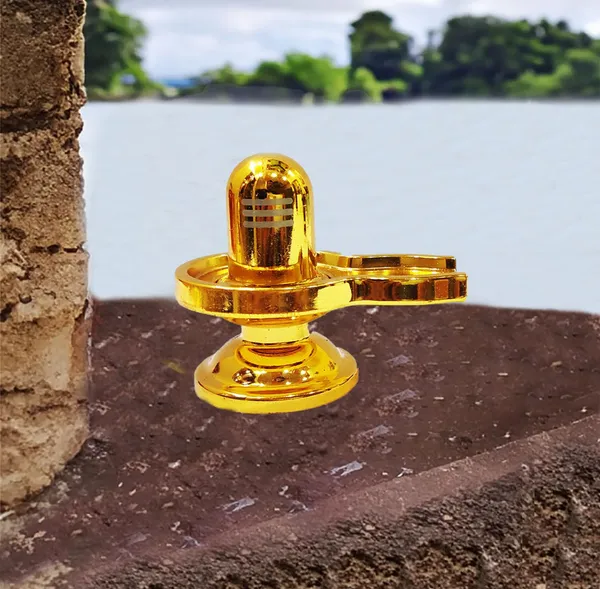 Gold_Metallic_Shivling_Rust_Free_Golden_Color_Heavy_Idol_225_Gram_Approx_3_Inches_For_Home_Temple_Or_Car_Dashboard_Best_For_Gifting