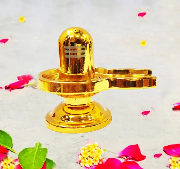 Gold_Metallic_Shivling_Rust_Free_Golden_Color_Heavy_Idol_225_Gram_Approx_3_Inches_For_Home_Temple_Or_Car_Dashboard_Best_For_Gifting