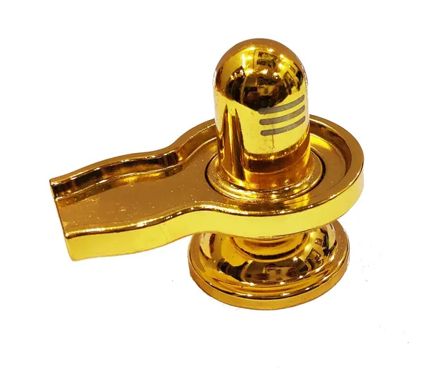 Gold_Metallic_Shivling_Rust_Free_Golden_Color_Heavy_Idol_225_Gram_Approx_3_Inches_For_Home_Temple_Or_Car_Dashboard_Best_For_Gifting