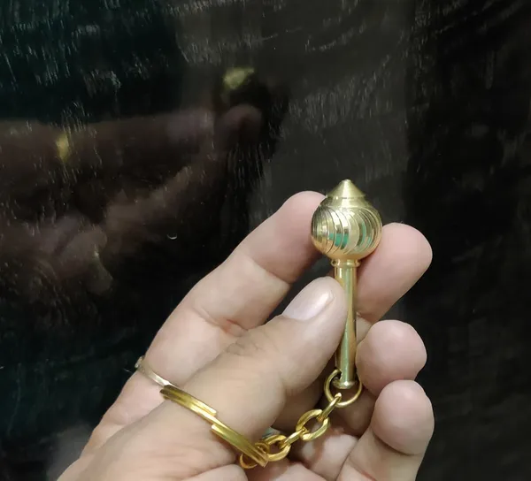 Golden_Brass_Made_Hanuman_Ji_Small_Gada_For_Keeping_In_Home_Temple_Or_Gifting_To_Hanuman_Ji__(2.5_Inch)