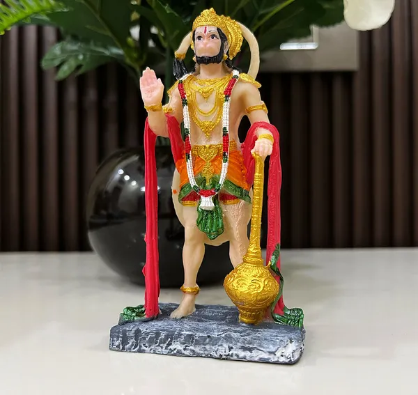 Hanuman_ji,_Hand_Made_Marble_Dust_Polyresin_Bajrangbali_Idol,_Decorative_Showpiece_|_for_Gift,_car_Dashboard_and_Office_&_Home_Decor_(1_Piece)