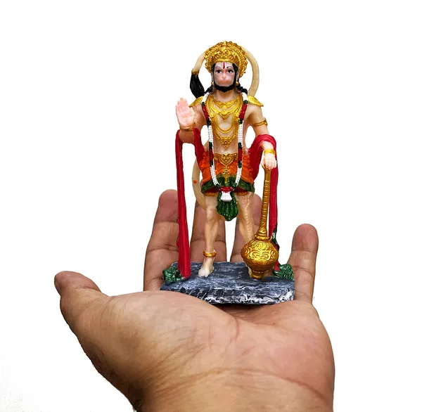 Hanuman_ji,_Hand_Made_Marble_Dust_Polyresin_Bajrangbali_Idol,_Decorative_Showpiece_|_for_Gift,_car_Dashboard_and_Office_&_Home_Decor_(1_Piece)