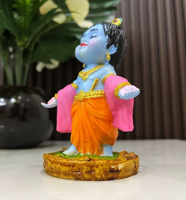 Laddu_Gopal_Shri_Krishna_swaroop_Hand_Made_Marble_Dust_Polyresin_Madhav,_Decorative_Showpiece_|_for_Gift,_car_Dashboard_and_Office_&_Home_Decor_(1_Piece)