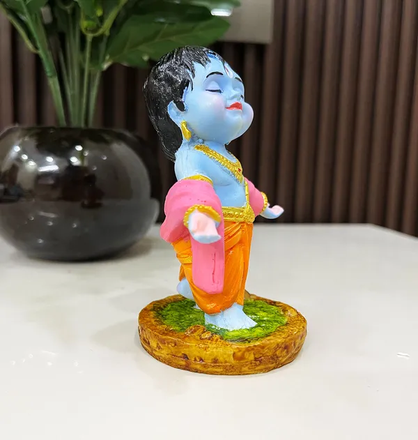 Laddu_Gopal_Shri_Krishna_swaroop_Hand_Made_Marble_Dust_Polyresin_Madhav,_Decorative_Showpiece_|_for_Gift,_car_Dashboard_and_Office_&_Home_Decor_(1_Piece)