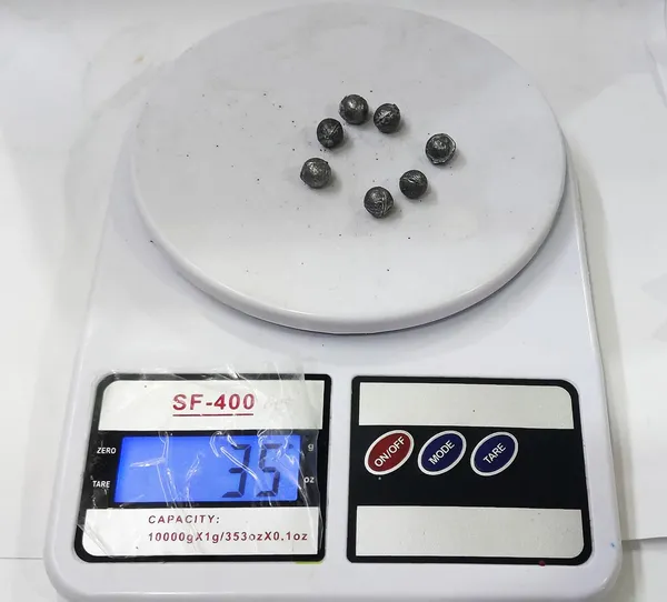 Silver_7_Pc_Ranga_Remedy/Ranga_Goli_Lead_Balls_Lead_Sinker_For_Rahu_Dosh_Shanti_-_For_Floating_In_Water-_Jal_Mein_Pravahit_Karne_Ke_Liye_3_Mm_Size_Weight_4_Gram/Pc
