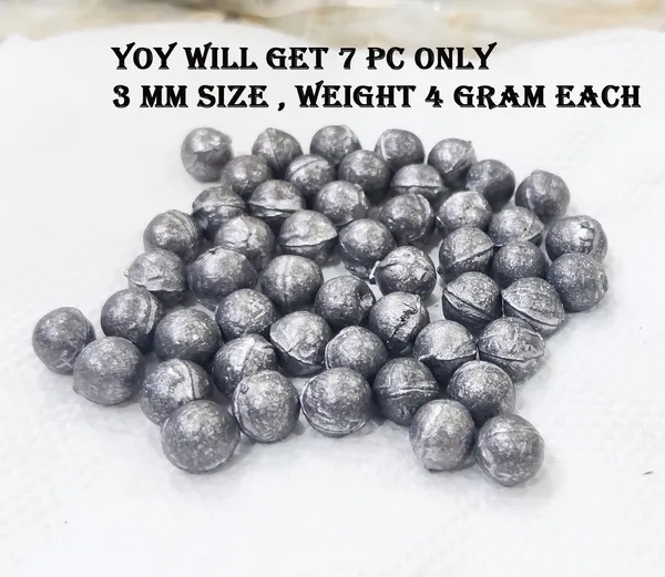 Silver_7_Pc_Ranga_Remedy/Ranga_Goli_Lead_Balls_Lead_Sinker_For_Rahu_Dosh_Shanti_-_For_Floating_In_Water-_Jal_Mein_Pravahit_Karne_Ke_Liye_3_Mm_Size_Weight_4_Gram/Pc