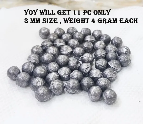 Silver_11_Pc_Ranga_Remedy/Ranga_Goli_Lead_Balls_Lead_Sinker_For_Rahu_Dosh_Shanti_-_For_Floating_In_Water-_Jal_Mein_Pravahit_Karne_Ke_Liye_3_Mm_Size_Weight_4_Gram/Pc