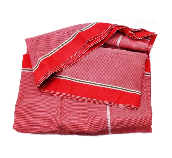 Red_4_Piece_Cotton_Blended_Gamcha/Towel_For_Religious_Use_Pandit_Ji_Etc_Size_(52_*_23_Inch)_4_Piece