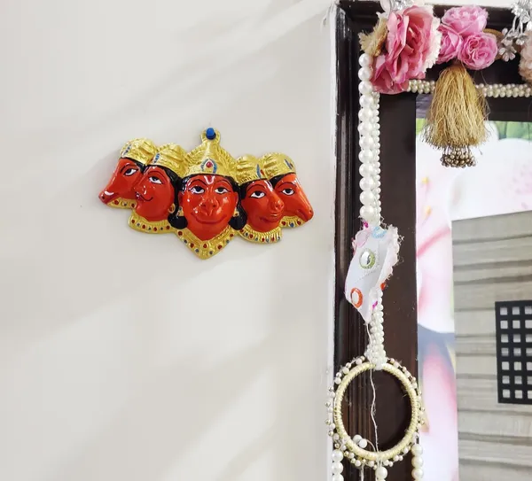 Orange_Aluminium_Material_Panchmukhi_Hanuman_Ji_Statue_For_Home_Hanging_Of_Entrance_6_Inch