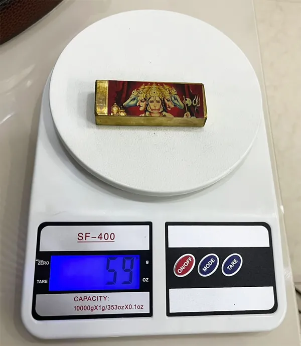 Panchmukhi_Hanuman_Aura_Booster_Brass_Vastu_Energy_Enhancer_for_Home,_Office,_Temple_&_Meditation_Space_|_Positive_Energy_Decorative_Spiritual_Accessory_|_Brass_Finish_|_Approx._60_Gram
