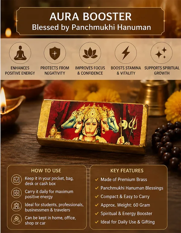 Panchmukhi_Hanuman_Aura_Booster_Brass_Vastu_Energy_Enhancer_for_Home,_Office,_Temple_&_Meditation_Space_|_Positive_Energy_Decorative_Spiritual_Accessory_|_Brass_Finish_|_Approx._60_Gram