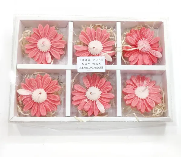 Set_of_6_Pink_Daisy_Floating__Candles_|_Full_Scented_Soy_Wax_Candle_For_Festive_Gifting_And_Home_Decoration