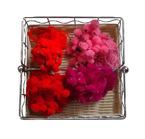 Multicolor_25_Piece_Pom_Pom_Raksha_Sutra_Marwadi_Rakhi_For_Family,_Puja_And_Laddu_Gopal_And_All_Bhagwan_In_Home_Mandir