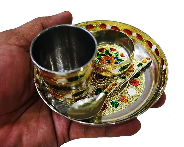 Multicolor_Laddu_Gopal_Kanha_Ji_Thakur_Ji_Bhagwan_Bhog_Puja_Prasadam_Thali_Set_For_Home_Mandir_Or_Gifting_To_Others_(4_Items)