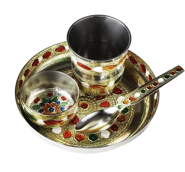 Multicolor_Laddu_Gopal_Kanha_Ji_Thakur_Ji_Bhagwan_Bhog_Puja_Prasadam_Thali_Set_For_Home_Mandir_Or_Gifting_To_Others_(4_Items)