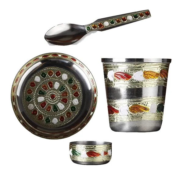 Multicolor_Laddu_Gopal_Kanha_Ji_Thakur_Ji_Bhagwan_Bhog_Puja_Prasadam_Thali_Set_For_Home_Mandir_Or_Gifting_To_Others_(4_Items)