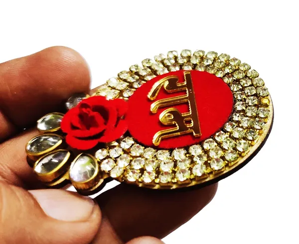Multicolor_Zircon_Ad_Handmade_Wooden_Material_Puja_Rakhi_Sohn_Soon_Puja_Tags_Door_Tags_2_Pairs_(4_Piece)_Medium_Size