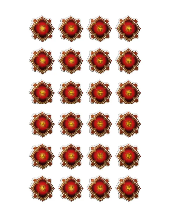 Multicolor_Wooden_Material_Puja_Rakhi_Sohn_Soon_Puja_Ram_Ram_Tags_Door_Tags_12_Pairs_Self_Stick(24_Piece)_Big_Size_Round_Shape