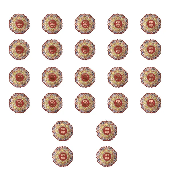 Multicolor_Wooden_Material_Puja_Rakhi_Sohn_Soon_Puja_Ram_Ram_Tags_Door_Tags_12_Pairs_Self_Stick(24_Piece)_Big_Size_Round_Shape