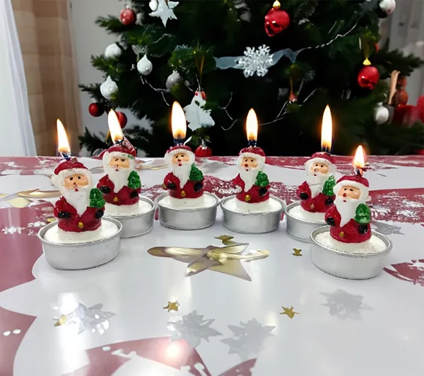 Multicolor_Miniature_Christmas_Tea_Light_Candle_Set_Handmade_Figures_Santa_Claus_For_Christmas_Home_Decorations_(6_Piece)