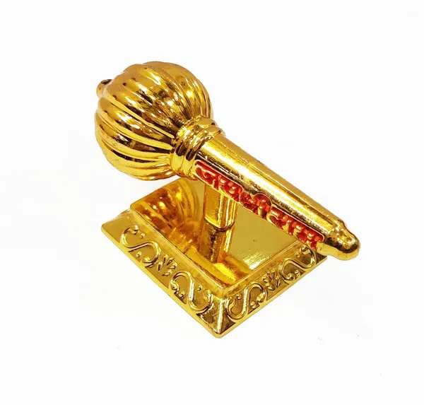 Golden_Metal_Made_Bajrang_Bali_Small_Gada_With_Square_Stand_For_Keeping_In_Home_Temple_Or_Gifting_3_Inch