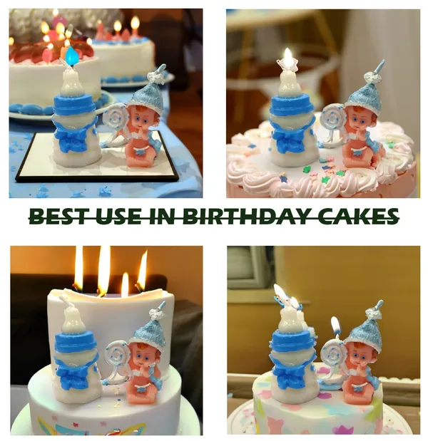 Multicolor_2_Piece_Miniature_Baby_Shower_Candle_Gift_Set_|Baby_Shower_Party_Candle_Favors_|_Baby_Candles_For_Birthdays_Of_Boys|_Set_Of_2_Piece