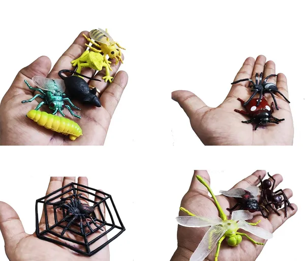 Multicolor_Jungle_Mini_Insects_Toys_Figure_Playing_Set_For_Kids_Make_Your_Project_Learning_(Pack_Of_16_Figures)