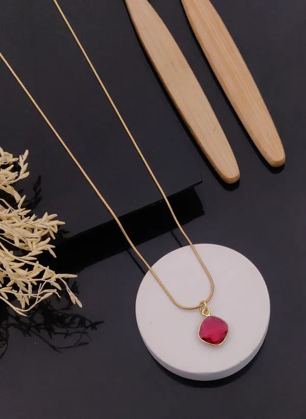 Gold_Anti_Tarnish_Elegant_Design_Pendant_Chain_|_For_Women