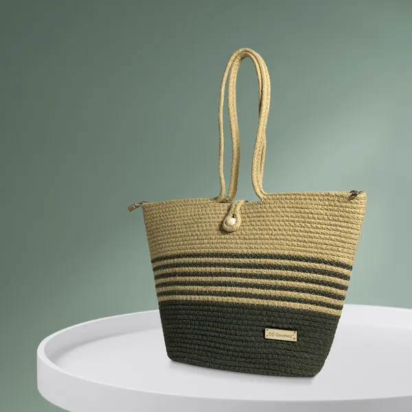 Pack_Of_2_Green_&_Blue_Cotton_Premium_&_Elegant_Tote_Bag_&_Clutch_For_Women