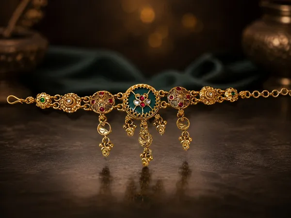 Traditional_Green_&_Ruby_Gold-Tone_Statement_Bracelet