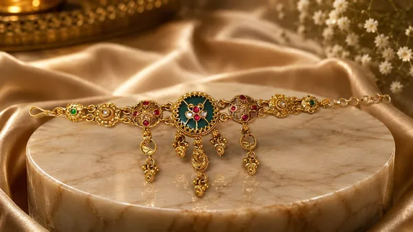 Traditional_Green_&_Ruby_Gold-Tone_Statement_Bracelet