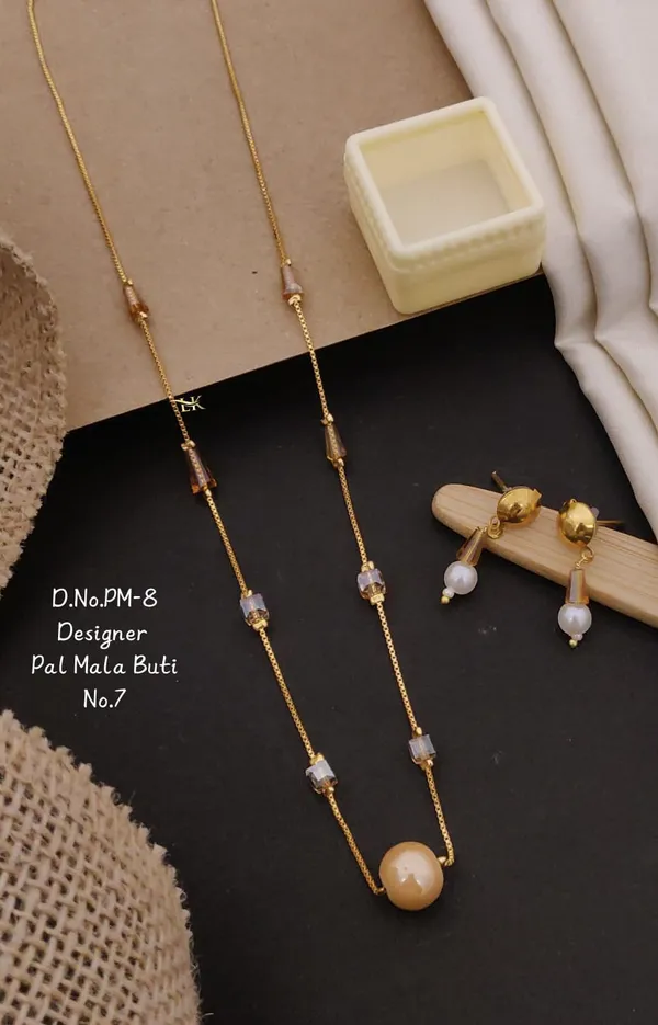 Gold-Plated_Artificial__Necklace_And_Earrings
