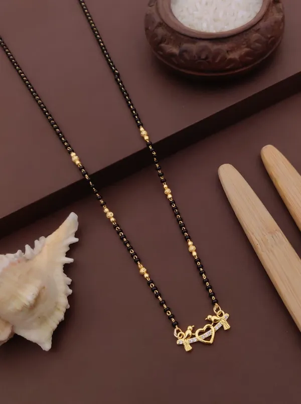 Gold-Plated_Pendant_Alfabet_Heart_Mangalsutra_with_Lovebirdsif_for_Women