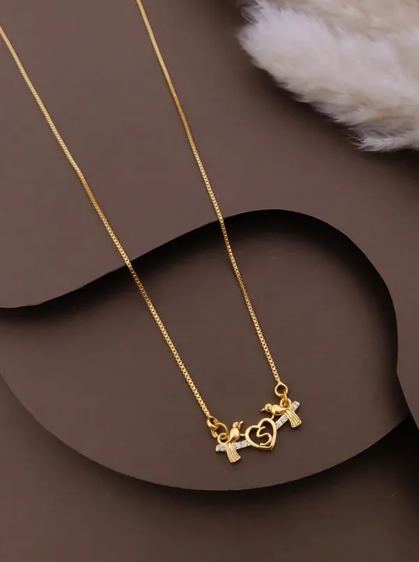 Gold-Plated_Pendant_Alfabet_Heart_Mangalsutra_with_Lovebirdsif_for_Women