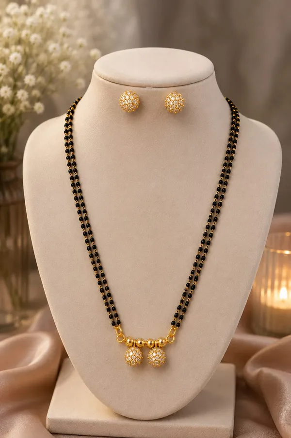Elegant_Mangalsutra_&_Pair_of_Matching_Earrings